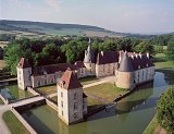 Vue aérienne du Château de Commarin